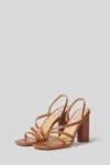 Steve Madden Sandalo Cognac Con Tacco Arlinda In Marrone