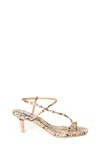 Steve Madden Sandalo Con Tacco Lizzo Snake In Multicolore