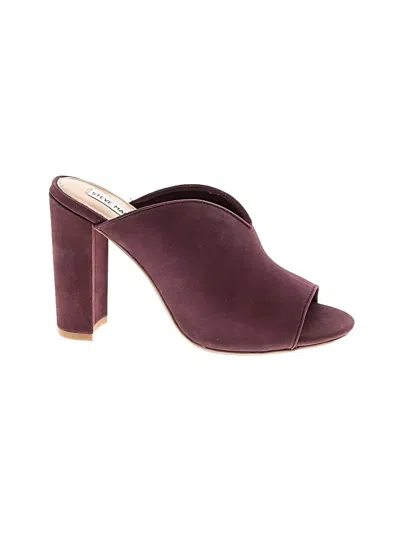 Pre-owned Steve Madden Sandals In Burgundy