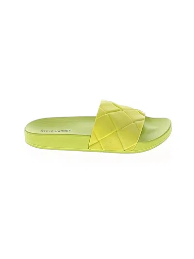 Pre-owned Steve Madden Sandals In Green