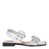 Steve Madden Saria Buckle-detail Sandals In Silver