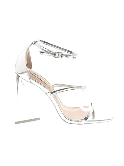 Pre-owned Steve Madden Sandals In Silver