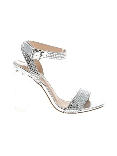Pre-owned Steve Madden Sandals In Silver