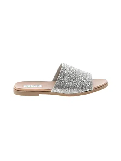 Pre-owned Steve Madden Sandals In Silver