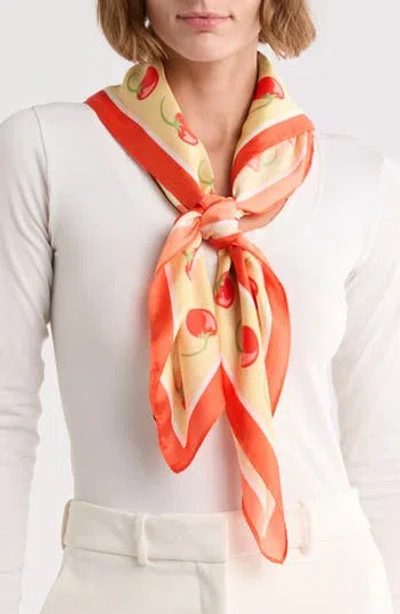 Steve Madden Sardine Print Square Scarf In Multi