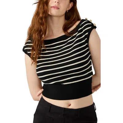 STEVE MADDEN STEVE MADDEN SARITA CROP SWEATER