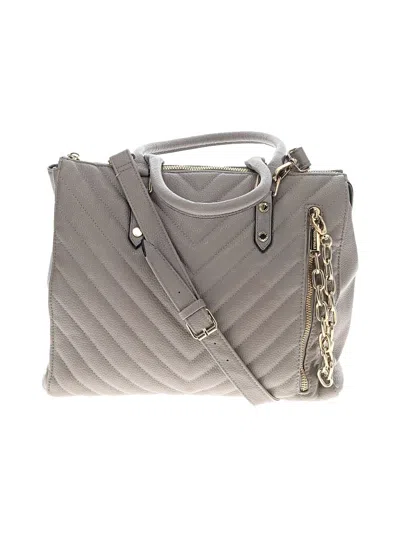 Pre-owned Steve Madden Satchel In Gray