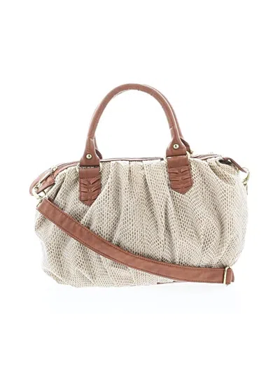 Pre-owned Steve Madden Satchel In White