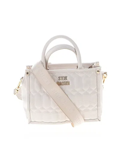 Pre-owned Steve Madden Satchel In White