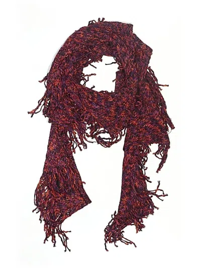 Pre-owned Steve Madden Scarf In Burgundy