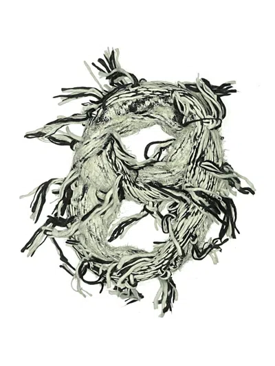 Pre-owned Steve Madden Scarf In Gray