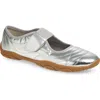 Steve Madden Scooter Mary Jane Sneaker In Silver