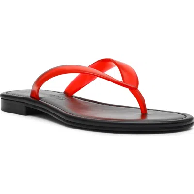 Steve Madden Seasalt Flip Flop In Red