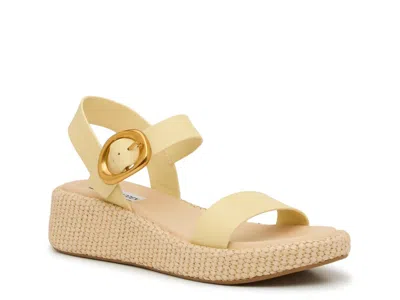 Steve Madden Sedonah Wedge Sandal In Yellow