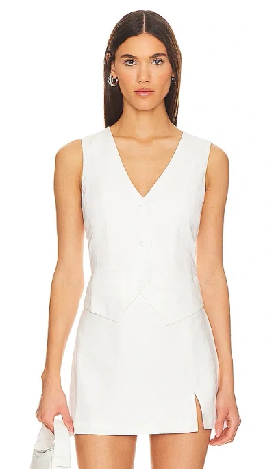 Steve Madden Selene Waistcoat In Coconut Milk