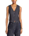 Steve Madden Selene Denim Vest In Dark Indigo
