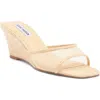 Steve Madden Seleste Wedge Slide Sandal In Brown