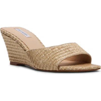 Steve Madden Seleste Wedge Slide Sandal In Gold