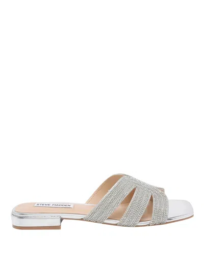 Steve Madden Silver Synthetic Sandals
