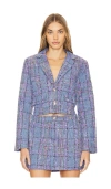 Steve Madden Seraphine Blazer In Blue Multi