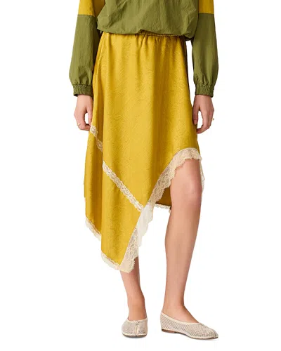 Steve Madden Sereena Asymmetrical Skirt In Yellow
