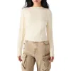 Steve Madden Serra Boat Neck Sweater In White