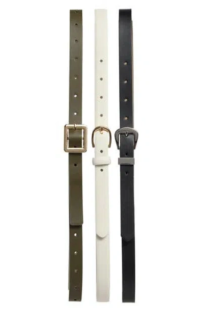 Steve Madden Set Of 3 Assorted Belts