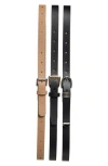 Steve Madden Set Of 3 Assorted Belts