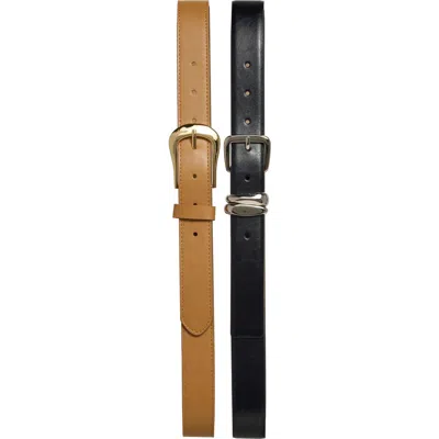 Steve Madden Set Of 3 Faux Leather Belts