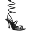 Steve Madden Shantelle Ankle Wrap Sandal In Black