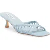 Steve Madden Sharey Kitten Heel Sandal In Blue