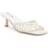 Steve Madden Sharey Kitten Heel Sandal In Bone