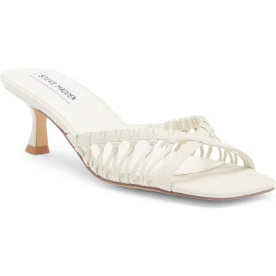 Steve Madden Sharey Kitten Heel Sandal In Bone