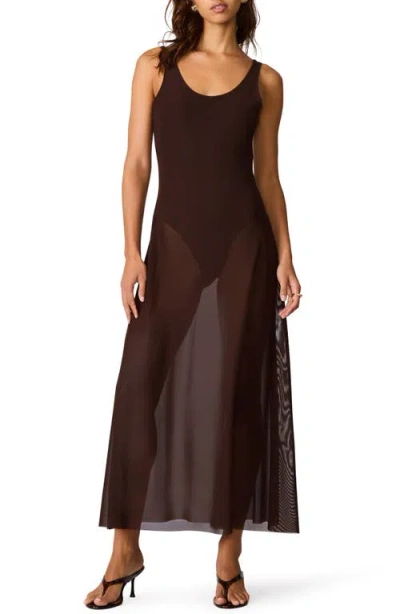 Steve Madden Sharlene Sleeveless Maxi Dress In Brown