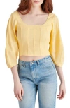 Steve Madden Shay Corset Crop Top In Yellow