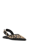 Steve Madden Shay Pointed Toe Slingback Flat In Black