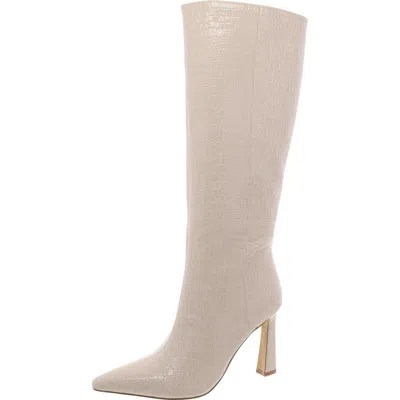 Steve Madden Shayna Womens Patent Pointed Toe Knee-high Boots In Multi