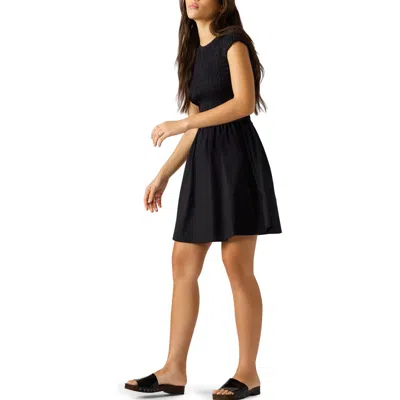 Steve Madden Sheffield Smocked Flare Minidress