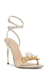 Steve Madden Sheila Ankle Strap Sandal In Gold