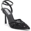Steve Madden Sherrie Beaded Ankle Strap Pump In Animal Print