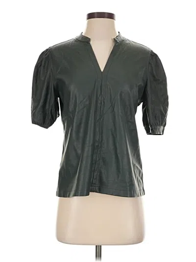 Pre-owned Steve Madden Short Sleeve Blouse In Green