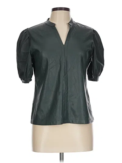 Pre-owned Steve Madden Short Sleeve Blouse In Green