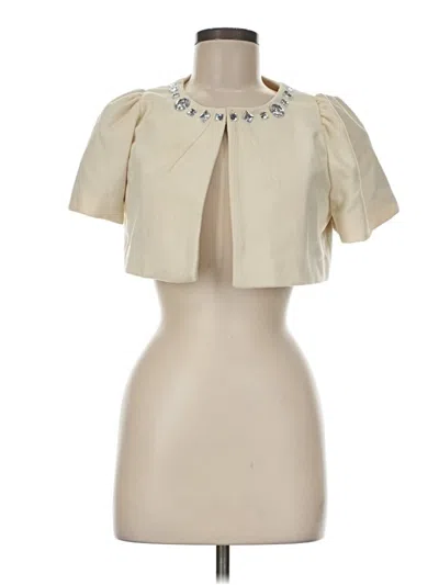 Pre-owned Steve Madden Short Sleeve Blouse In Ivory