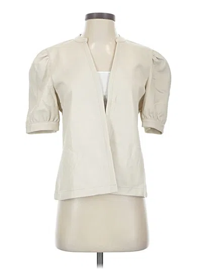 Pre-owned Steve Madden Short Sleeve Blouse In Ivory