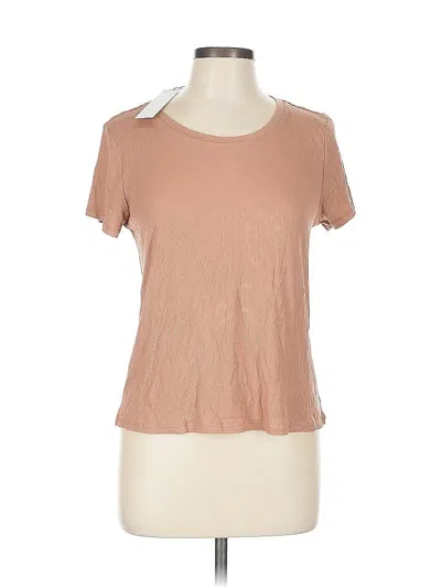 Pre-owned Steve Madden Short Sleeve T-shirt In Brown