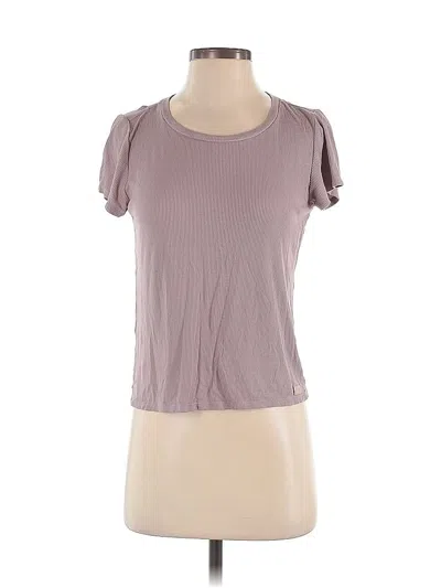 Pre-owned Steve Madden Short Sleeve T-shirt In Purple