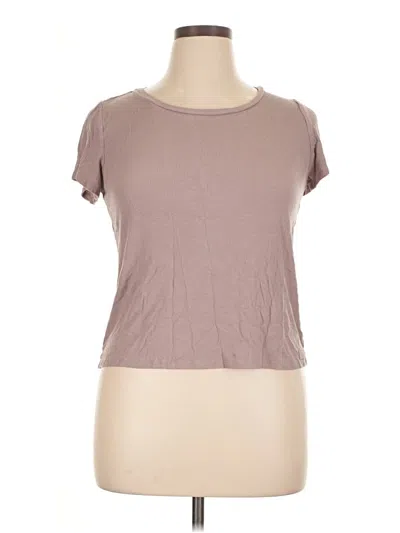 Pre-owned Steve Madden Short Sleeve T-shirt In Brown