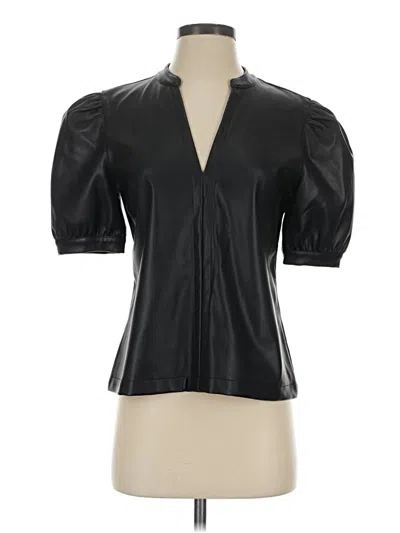 Pre-owned Steve Madden Short Sleeve Turtleneck In Black