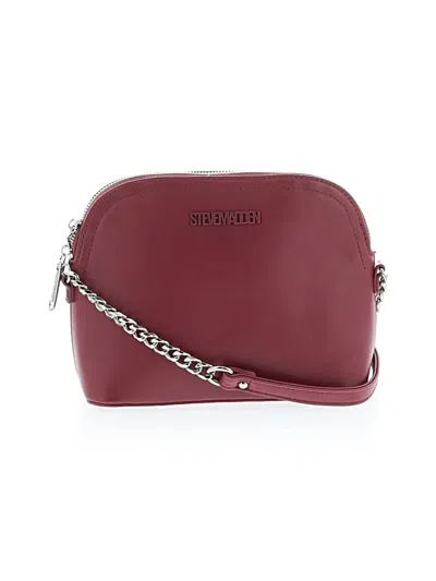 Pre-owned Steve Madden Shoulder Bag In Burgundy