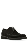 Steve Madden Men's Sovereign Suede Lace-up Loafer In Black